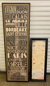 lot 201 image: 2 pcs of Wall Art