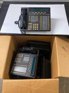 lot 183 image: Box of Large Black Business Phones (12)