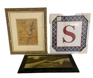 lot 192 image: 3 piece Wall Art