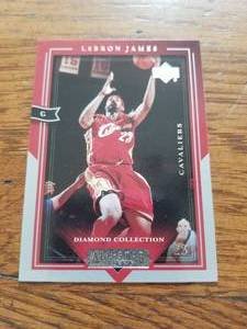 lot 10 image: Lebron James 03-04 Upper Deck basketball card