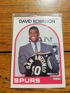 lot 28 image: David Robinson NBA Hoops rookie basketball card