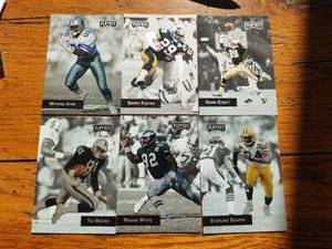 lot 75 image: Set of 6 Playoff promo football cards