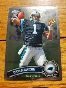 lot 88 image: Cam Newton 2011 Topps Chrome rookie football card