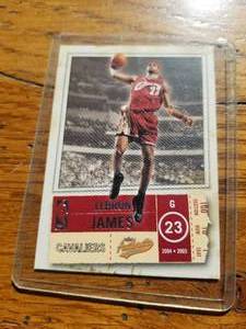 lot 82 image: Lebron James 2004 Fleer basketball card