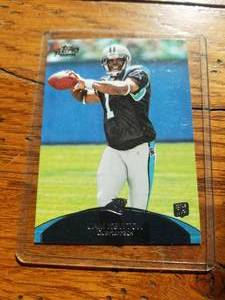 lot 119 image: Cam Newton 2011 Topps football card