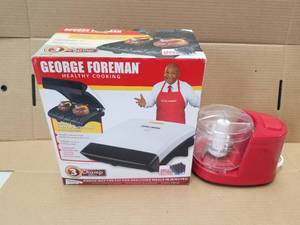 lot 151 image: George Foreman grille and small grinder