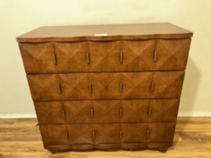 lot 98 image: Wood dresser - 19d by 43w by 40h