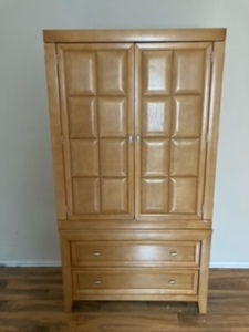 lot 101 image: Dresser- Office cabinet - 22d by 40w by 74h - 2 pieces