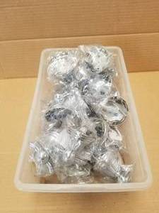 lot 217 image: Selection of chrome robe - towel hooks