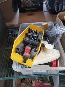 lot 247 image: Selection of sprinkler fittings and garage items
