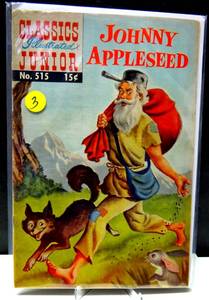 lot 3 image: VINTAGE CLASSICS ILLUSTRATED JUNIOR # 515 - JOHNNY APPLESEED - VGFN 5.0 - 1969