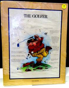 lot 7 image: Gary Patterson The Golfer 11X14 Vintage Poster