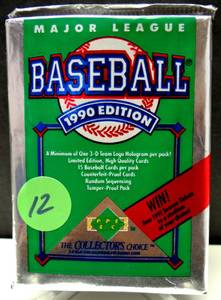 lot 12 image: 1990 Upper Deck FOIL WAX PACK - KEN GRIFFEY JR