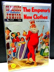 lot 22 image: CLASSICS ILLUSTRATED JUNIOR # 517 - THE EMPERORS NEW CLOTHES - VG - 1969
