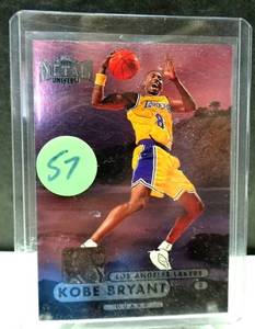 lot 57 image: 1997-98 Fleer Metal Universe Championship #86 Kobe Bryant NMMT $$