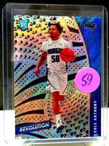 lot 59 image: HOT ROOKIE - 2020-21 Panini Revolution Cole Anthony Rookie Card RC Chinese New Year Ice #106