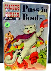 lot 78 image: VINTAGE CLASSICS ILLUSTRATED JR. #511, PUSS IN BOOTS (1969) - $$