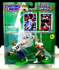 lot 82 image: 1997 NFL Starting Lineup Classic Doubles - Dan Marino and Bob Griese - MIAMI DOLPHINS $$
