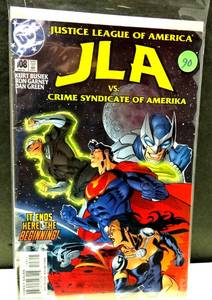 lot 90 image: JLA #108 NM- 9.2 DC Comics 2005 Superman, Flash & Batman Kurt Busiek