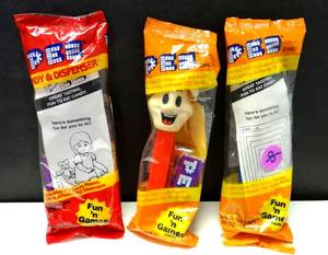 lot 95 image: LOT OF 3 COLLECTORS PEZ DISPENSERS - SEALED INCLUDING JACK IN THE BOX