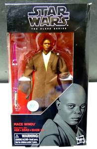 lot 111 image: Star Wars The Black Series Mace Windu #82 Action Figure Hasbro Disney NIB $$