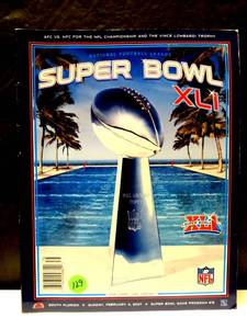 lot 129 image: Super Bowl XLI Official Game Program 2007 Indianapolis Colts vs Chicago Bears