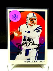 lot 131 image: AUTHENTIC AUTOGRAPH - INDIANAPOLIS COLTS JEFF GEORGE HAND SIGNED UPPER DECK CARD
