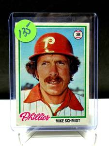 lot 135 image: 1978 Topps #360 MIKE SCHMIDT Phillies HOF EX