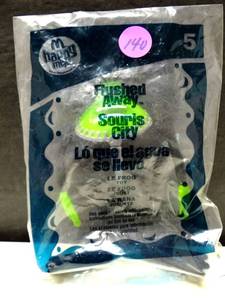 lot 140 image: SEALED 2006 Le Frog 4.5 McDonalds Happy Meal Movie Action Figure Toy #5 Flushed Away