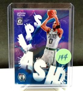 lot 144 image: 2020-21 Panini Optic Jayson Tatum PURPLE Holo Splash #14