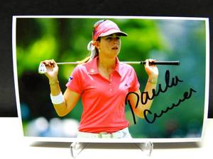 lot 149 image: AUTHENTIC AUTOGRAPH - LPGA SUPERSTAR PAULA CREAMER HAND SIGNED 5 X 7 PHOTO