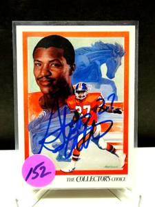 lot 152 image: AUTHENTIC AUTOGRAPH - DENVER BRONCOS STEVE ATWATER HAND SIGNED UPPER DECK CARD #76