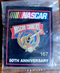 lot 167 image: NASCAR COUNTRY 50TH ANNIVERSARY COLLECTORS PIN