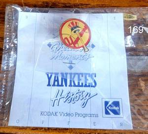 lot 169 image: GREAT MOMENTS - NEW YORK YANKEES HISTORY PIN