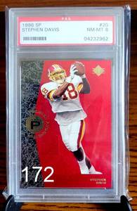 lot 172 image: GRADED NMMT PSA 8 - 1996 SP STEPHEN DAVIS #20 $$