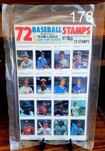 lot 178 image: SEALED Fleer Baseball Stamps Top Stars Group 4 of 4 MLB Players 72ct Vintage 1983 Pack