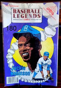 lot 180 image: Baseball Legends Comics - Jackie Robinson - Revolutionary Comics #6 1992