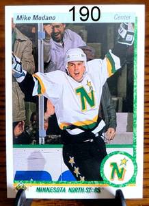 lot 190 image: STAR ROOKIE - 1990-91 UD Upper Deck Young Guns #46 MIKE MODANO Rookie