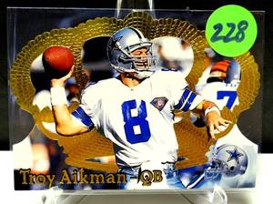 lot 228 image: Troy Aikman 1995 Pacific Crown Royale DIE-CUT #75