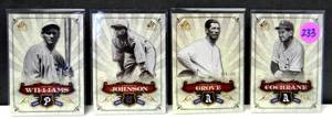lot 233 image: LIMITED EDITION CARDS  550 - 2006 Upper Deck SP Legendary Cuts GROVECOCHRANEJOHNSONWILLIAMS