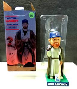 lot 243 image: Jonathan Jedi MASTER LUCROY Star Wars Bobblehead Texas Rangers2017 Globe Life