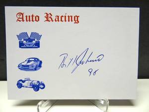 lot 265 image: AUTHENTIC AUTOGRAPHED INDEX CARD - DRAG RACING ENGINE BUILDER & RACER - BILL GRUMPY JENKINS HAND SIGNED (DECEASED 2012-RIP)