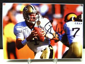 lot 268 image: AUTHENTIC AUTOGRAPH - NEW ORLEANS SAINTS QB - STEVE WALSH HAND SIGNED 5 X 7 PHOTO