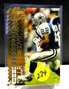 lot 274 image: Emmitt Smith 1996 Topps Laser Card #15 Dallas Cowboys - NMMT $$
