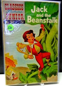lot 276 image: VINTAGE 1954 Classics Illustrated Junior #507 Gilberton Pub, Jack and the Beanstalk