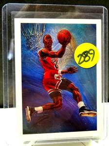 lot 289 image: 1990-91 NBA Hoops MICHAEL JORDAN #358 CHICAGO BULLS TEAM CHECKLIST $$ NMMT