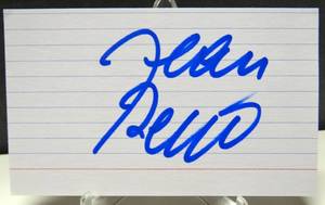 lot 296 image: AUTHENTIC AUTOGRAPHED INDEX CARD - ACTOR JEAN RENO $$
