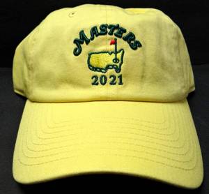 lot 306 image: Brand New 2021 Masters Hat from Augusta National - BUTTER YELLOW W TAGS RETAIL $28.00