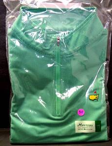 lot 311 image: BEAUTIFUL OFFICIAL MASTERS AGUSTA MENS ZIPPEREMBROIDERED SHIRT - GREEN NEW WTAGS (ORIG PRICED $125.00)