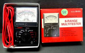 lot 318 image: VINTAGE MICRONTA 8-Range Multitester in original  box